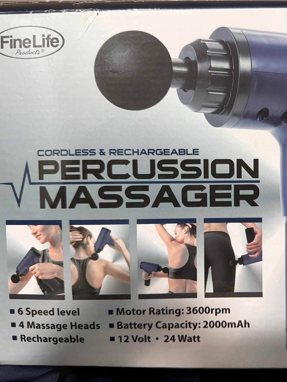 Timeline Percussion Massager - Blue